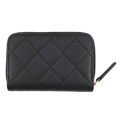 CHANEL Matelasse zip coin purse BlackAP4729 Lambskin/Rhinestone