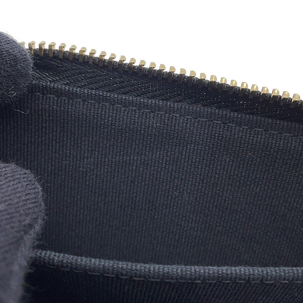 CHANEL Matelasse zip coin purse BlackAP4729 Lambskin/Rhinestone