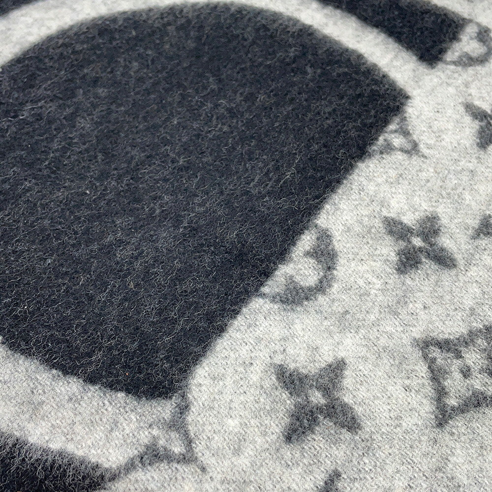 LOUIS VUITTON Scarf・LV Split NoirM70924 Cashmere100%