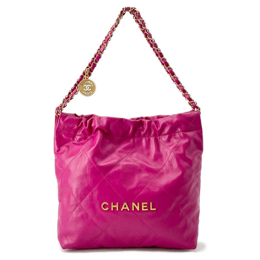 CHANEL CHANEL22 PinkAS3260 shiny calf Size Small
