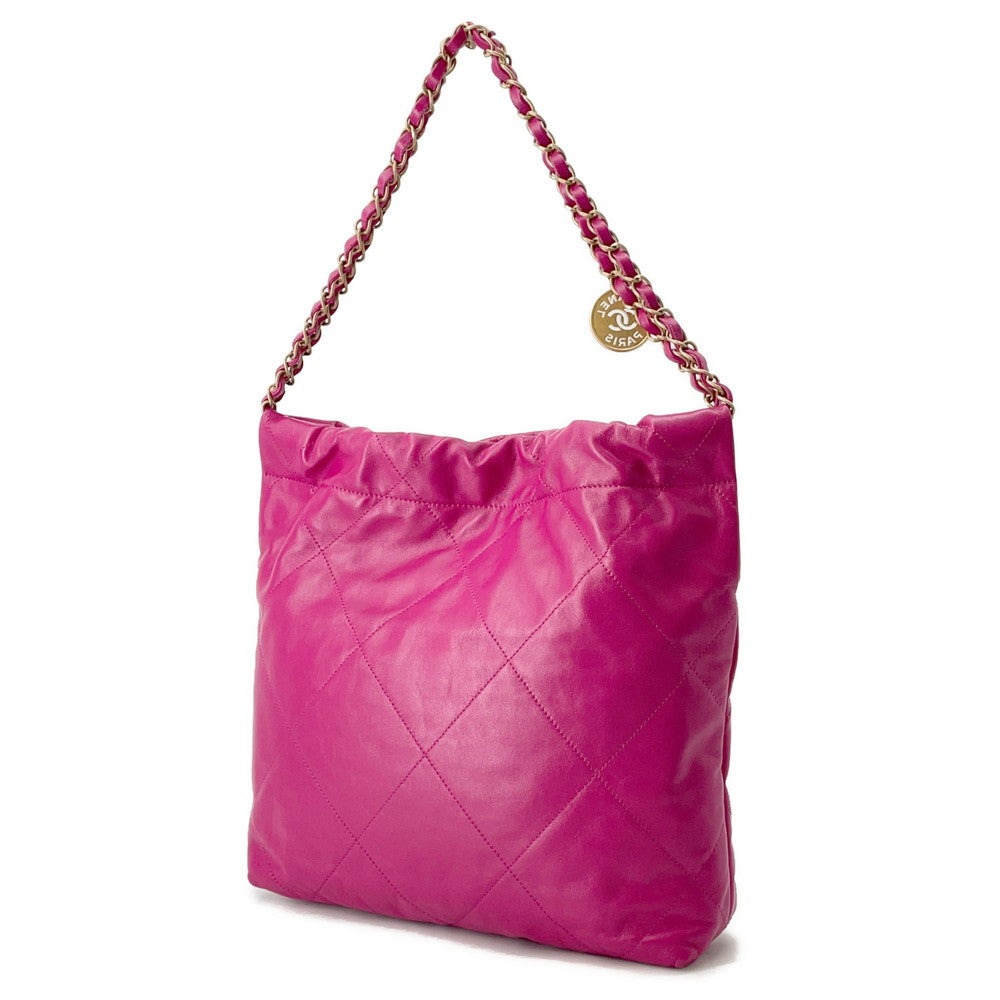 CHANEL CHANEL22 PinkAS3260 shiny calf Size Small