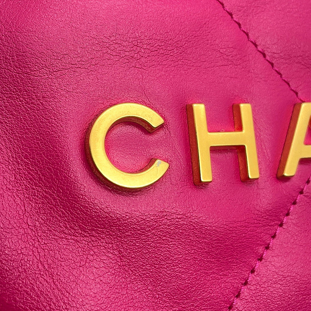 CHANEL CHANEL22 PinkAS3260 shiny calf Size Small