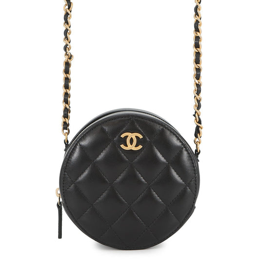 CHANEL Matelasse Mini Shoulder Bag BlackAP1894 Lambskin