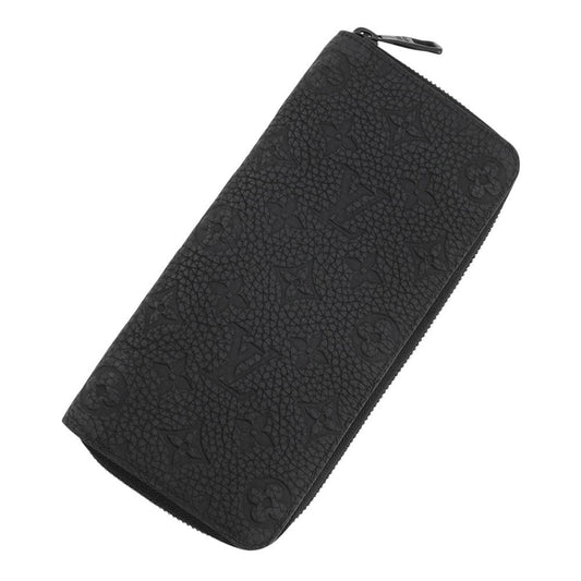 LOUIS VUITTON Zippy wallet Vertical NoirM69047 Taurillon Leather