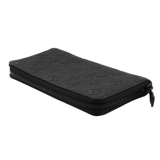 LOUIS VUITTON Zippy wallet Vertical NoirM69047 Taurillon Leather