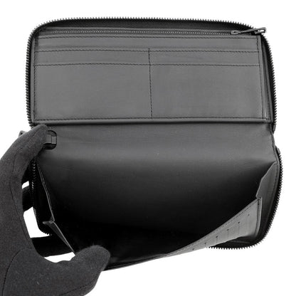 LOUIS VUITTON Zippy wallet Vertical NoirM69047 Taurillon Leather