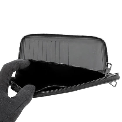 LOUIS VUITTON Zippy wallet Vertical NoirM69047 Taurillon Leather