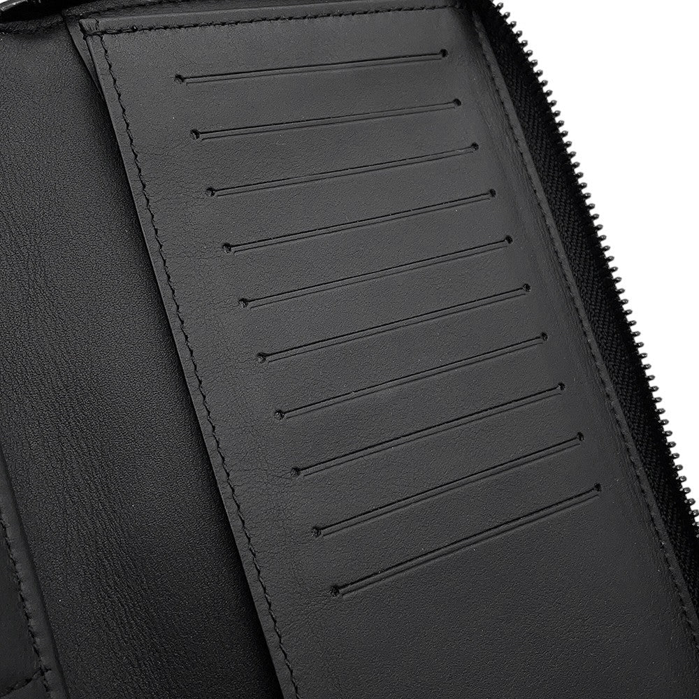 LOUIS VUITTON Zippy wallet Vertical NoirM69047 Taurillon Leather