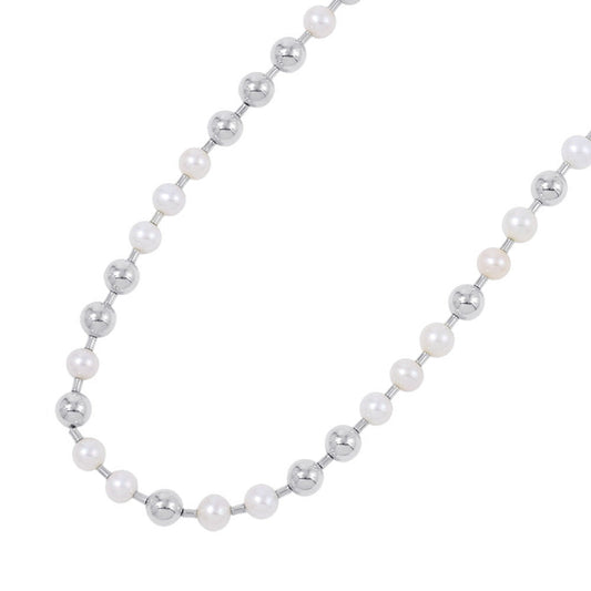 TIFFANY&Co. Hardware Freshwater Pearl Necklace SV925