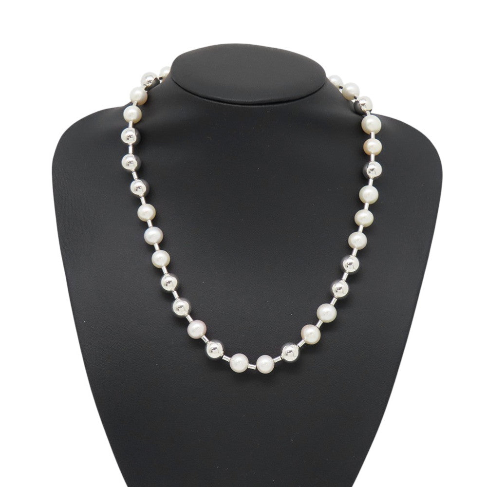 TIFFANY&Co. Hardware Freshwater Pearl Necklace SV925