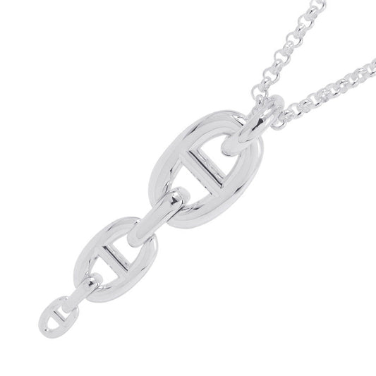 HERMES Chaine d'Ancre Necklace Size GM SV925