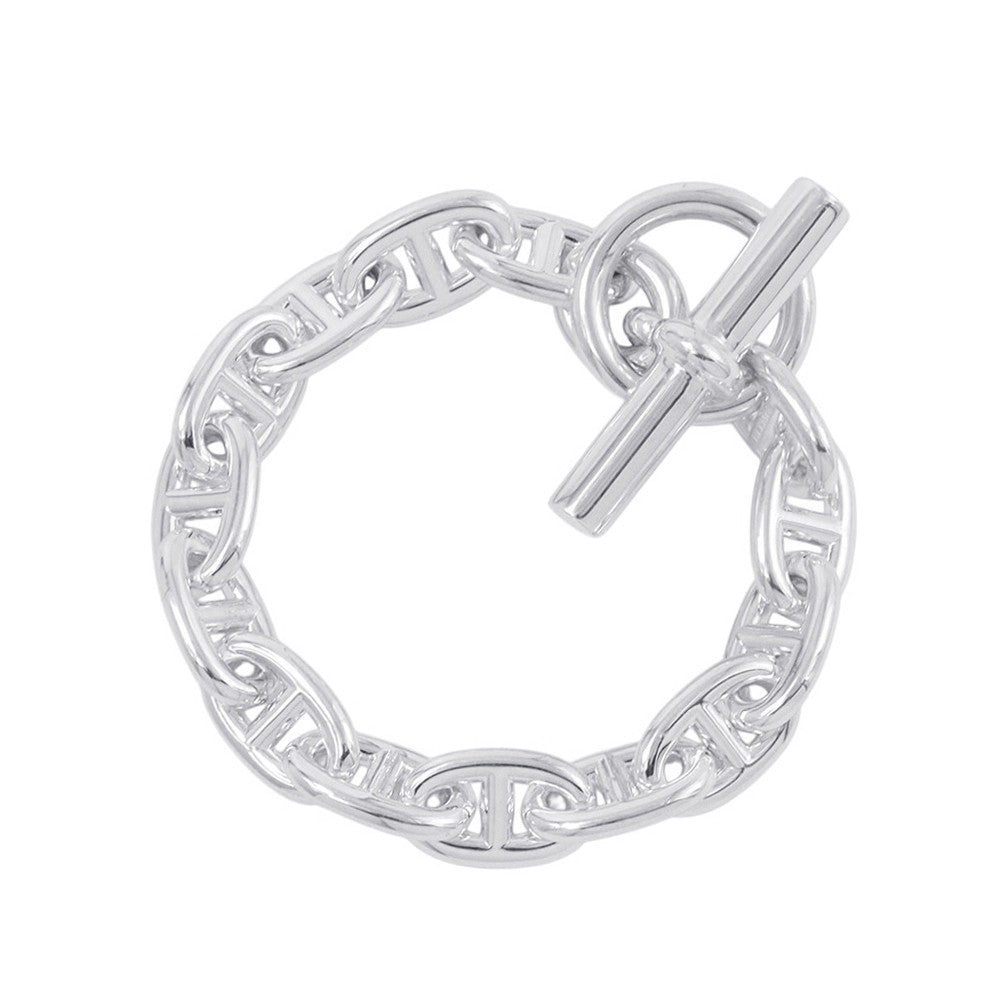 HERMES Chaine d'Ancre Bracelet 14 frames Size MM SV925