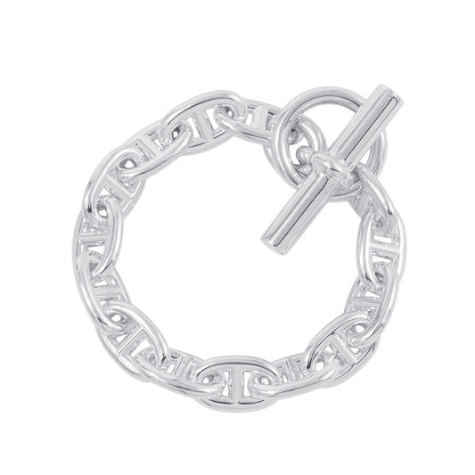 HERMES Chaine d'Ancre Bracelet 14 frames Size MM SV925