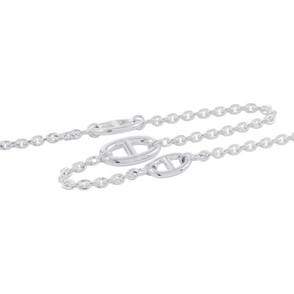 HERMES Chaine d'Ancre Farandole Necklace Size 120 SV925