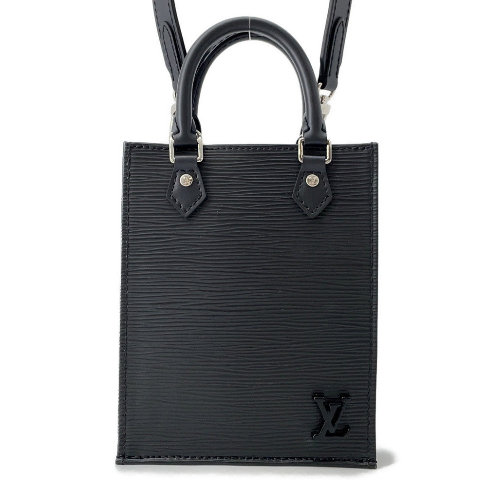 LOUIS VUITTON Petit Sac Plat NoirM69441 Epi Leather