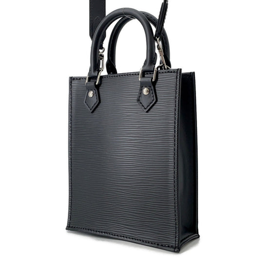 LOUIS VUITTON Petit Sac Plat NoirM69441 Epi Leather