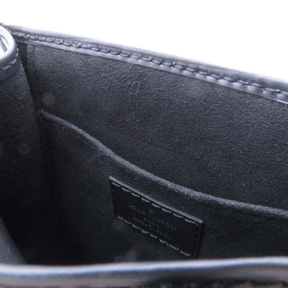 LOUIS VUITTON Petit Sac Plat NoirM69441 Epi Leather
