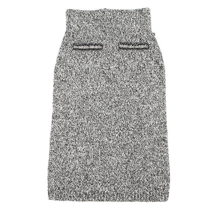 LOUIS VUITTON tight skirt Size M White/Black/Gray Cotton69% Wool 15% Nylon15% Polyurethane1%