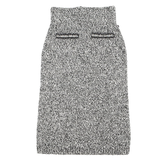 LOUIS VUITTON tight skirt Size M White/Black/Gray Cotton69% Wool 15% Nylon15% Polyurethane1%