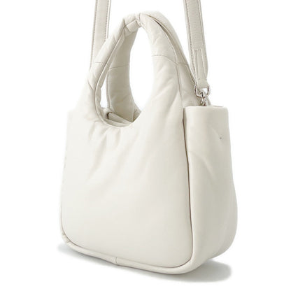 PRADA Nappa Triangle Handbag White1BA359 Soft Nappa Leather