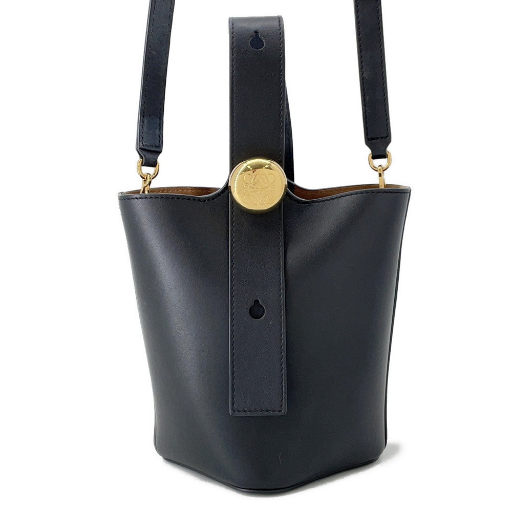 LOEWE Pebble 2way Handbag BlackAANBBBMX01 Leather Size Mini