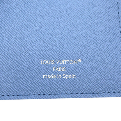 LOUIS VUITTON Portefeuille Brazza NM BlueM30757 Taiga Leather Lama
