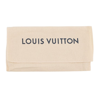 LOUIS VUITTON Portefeuille Brazza NM BlueM30757 Taiga Leather Lama