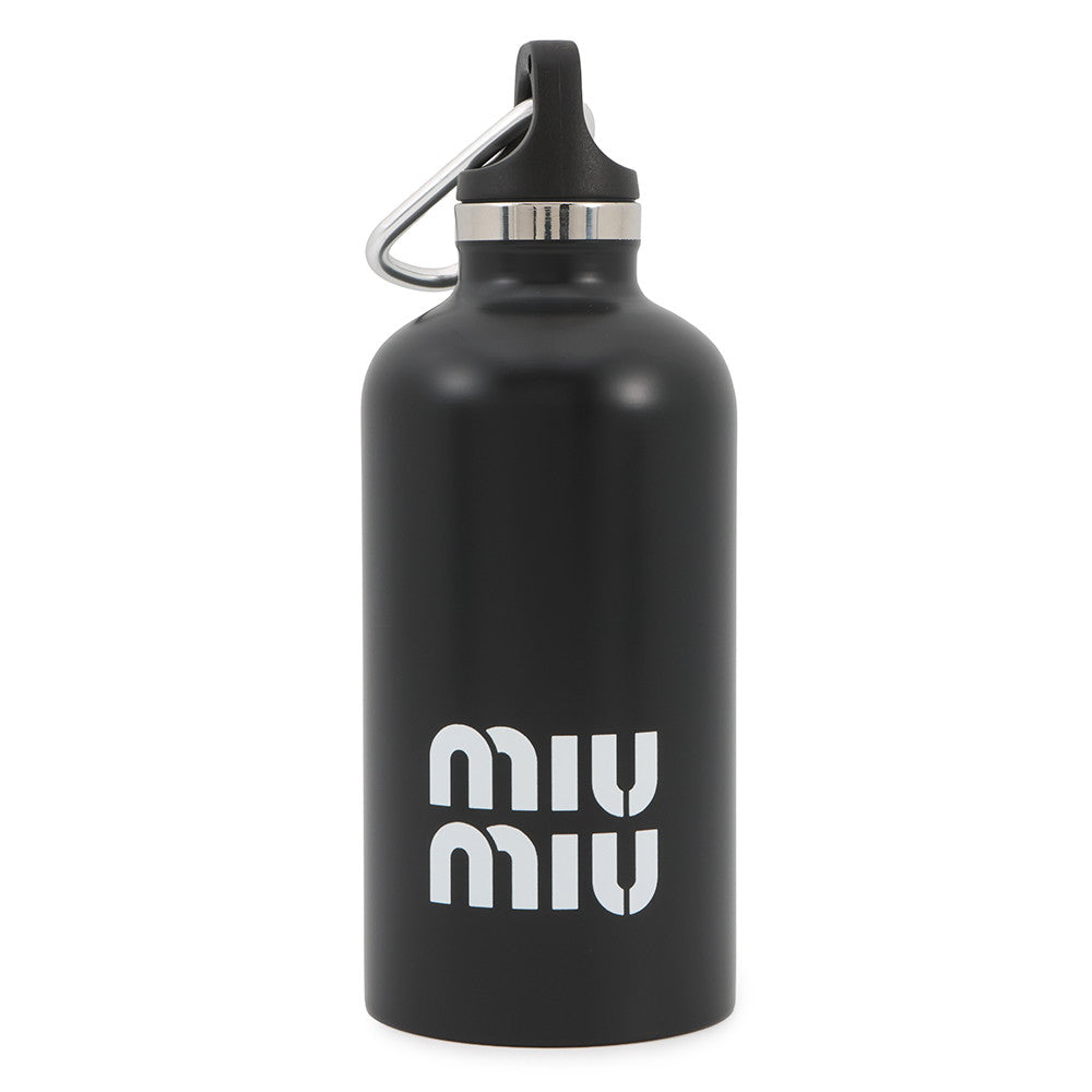 MIUMIU Stainless steel water bottle Black5UH009 Stainless steel Size 350ml