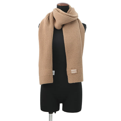 MIUMIU Wool KnitScarf Scarf Beige5FS048 Virgin Wool70% Cashmere30%