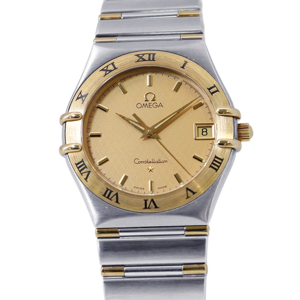 OMEGA Constellation W33.5mm Stainless Steel K18YG Yellow Dial1312.10.00