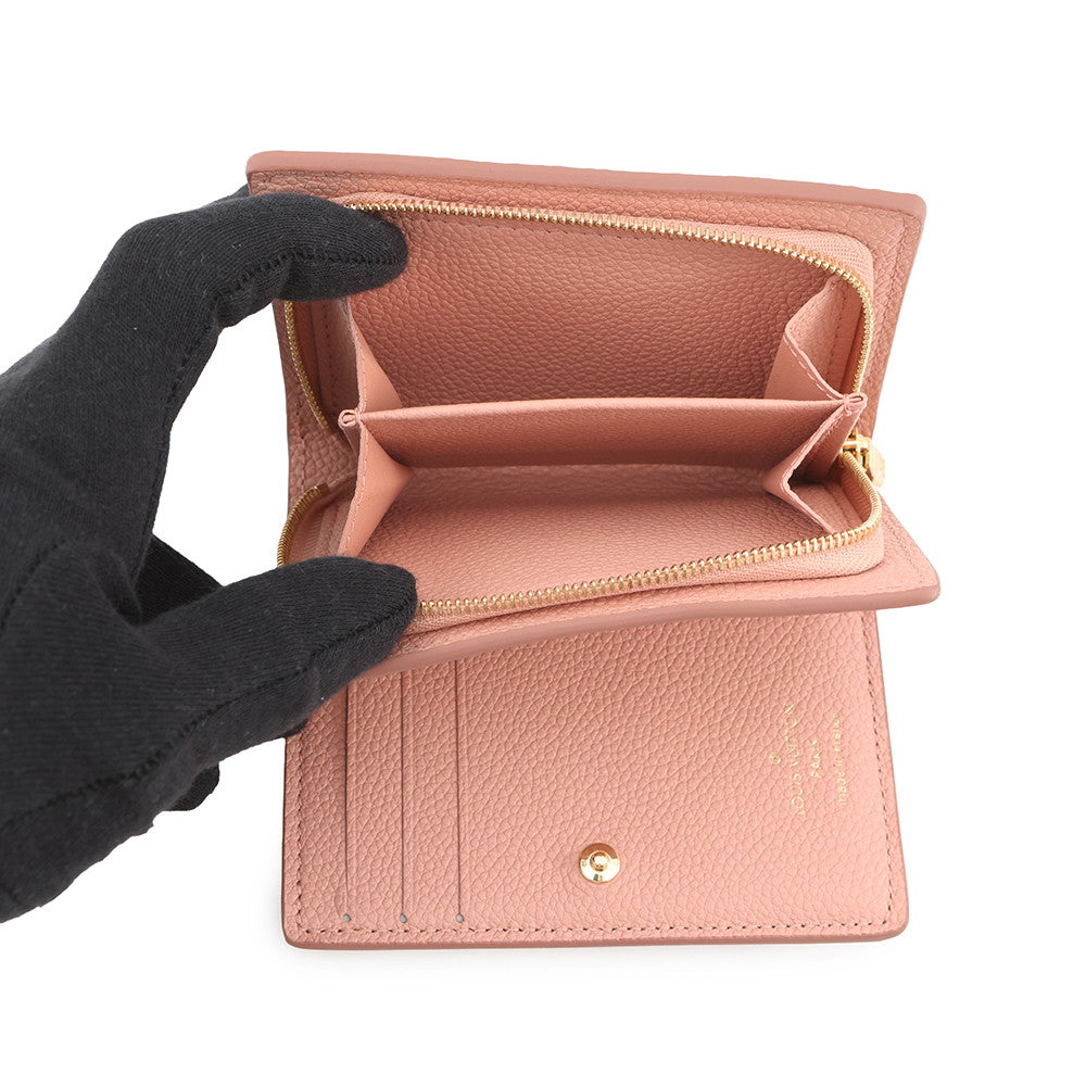 LOUIS VUITTON Portefeuille Clare PinkM81649 Monogram Empreinte Leather