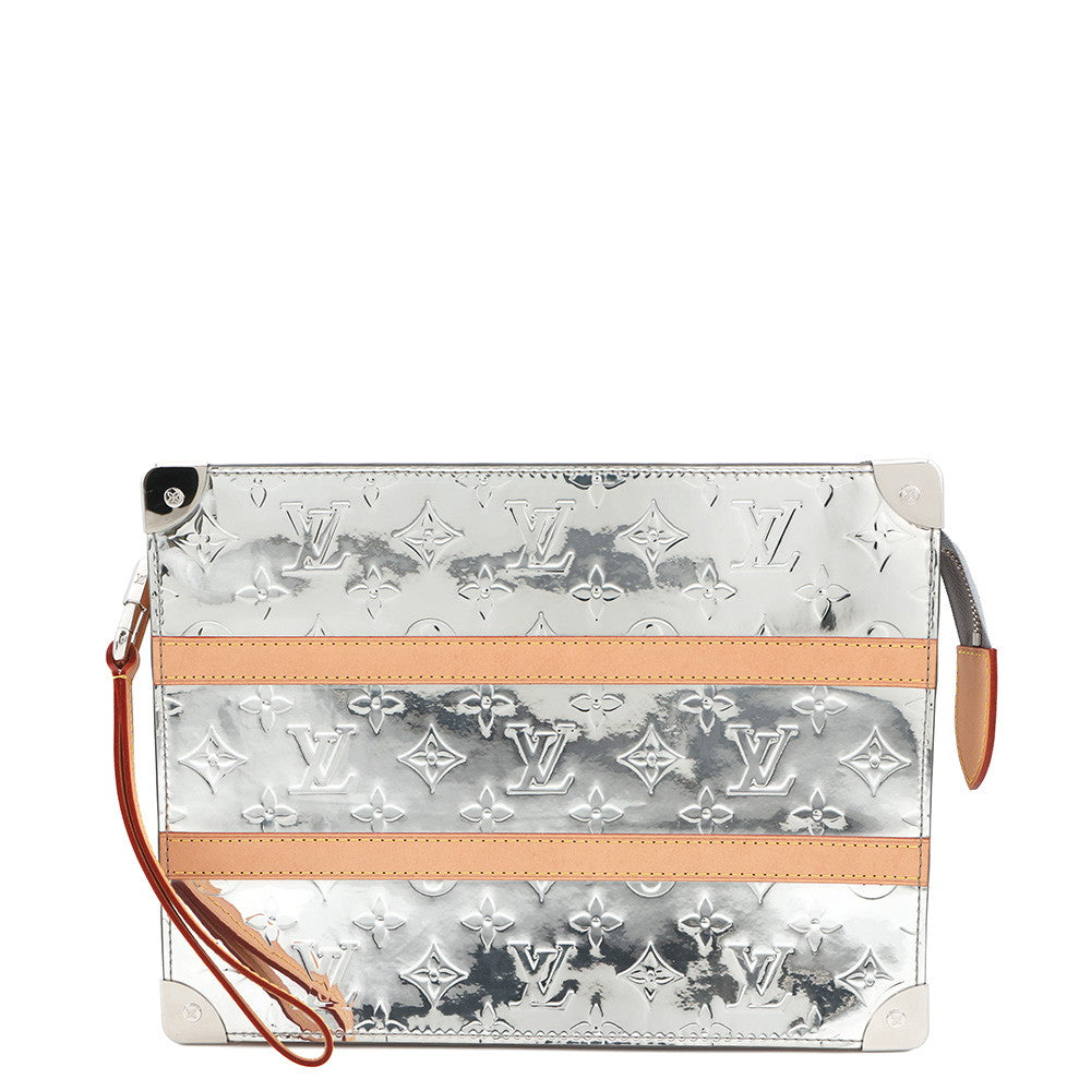 LOUIS VUITTON Trunk/Pochette Silver/GrayM80807 Monogram・Mirror