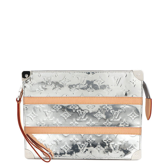 LOUIS VUITTON Trunk/Pochette Silver/GrayM80807 Monogram・Mirror