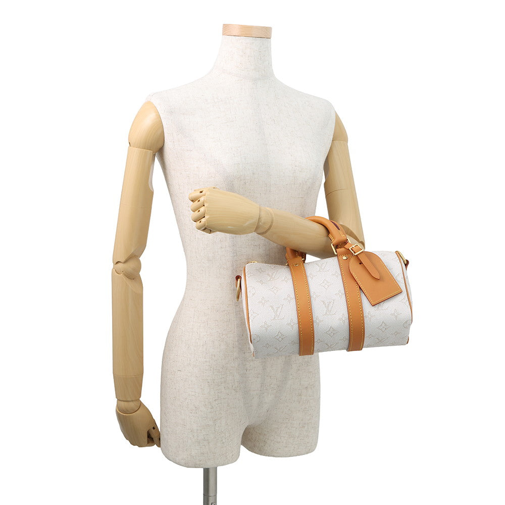 LOUIS VUITTON Keepall Bandouliere Off-whiteM15076 Monogram・Heritage Size 25