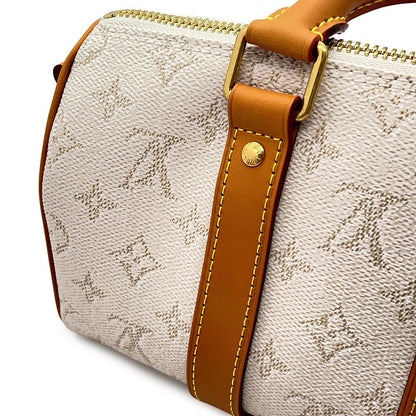 LOUIS VUITTON Keepall Bandouliere Off-whiteM15076 Monogram・Heritage Size 25