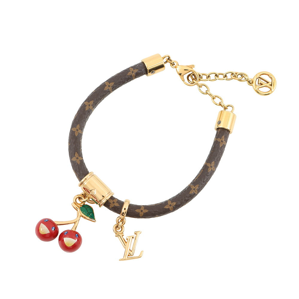 LOUIS VUITTON LV x TM Cherry Bracelet BrownM8977Z Monogram