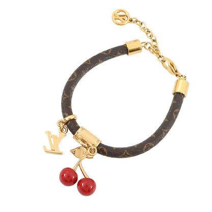 LOUIS VUITTON LV x TM Cherry Bracelet BrownM8977Z Monogram