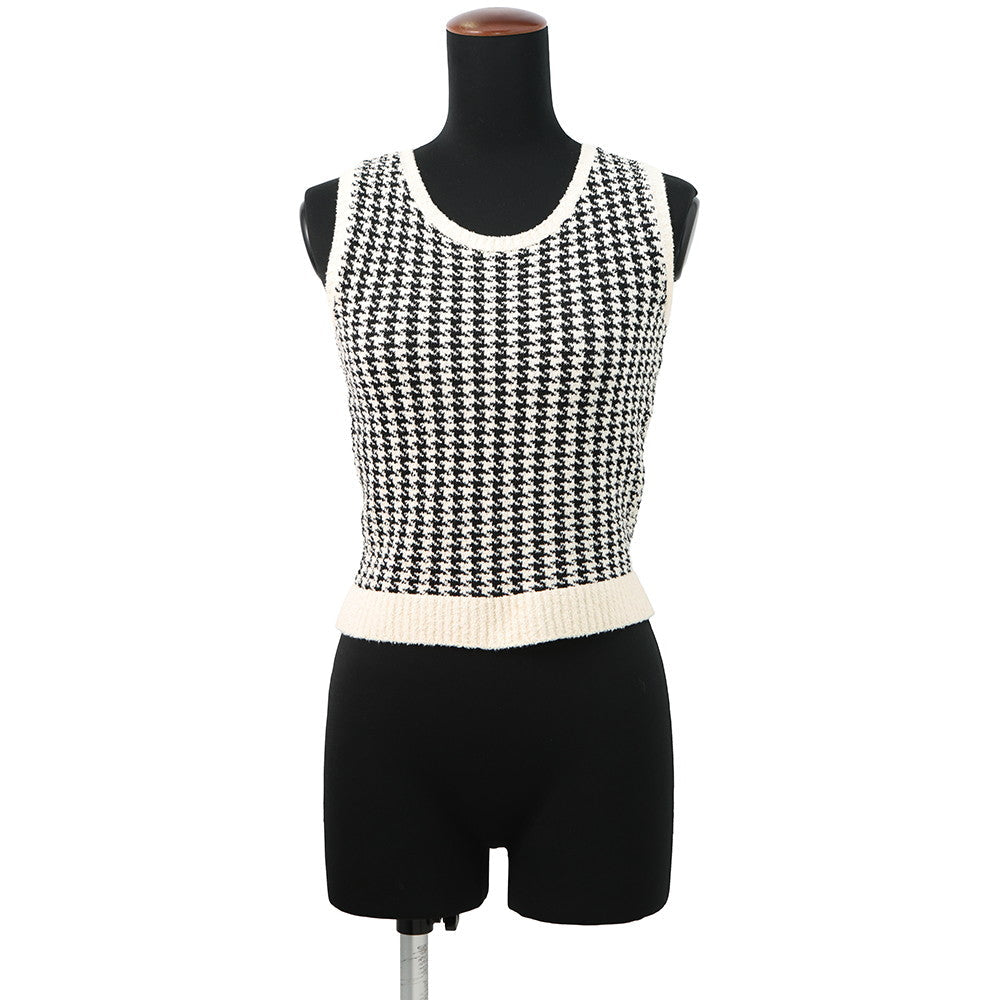 Dior Houndstooth Ensemble Size 34 White/Black354W05AM324 Cotton35% Polyester28% Nylon19%