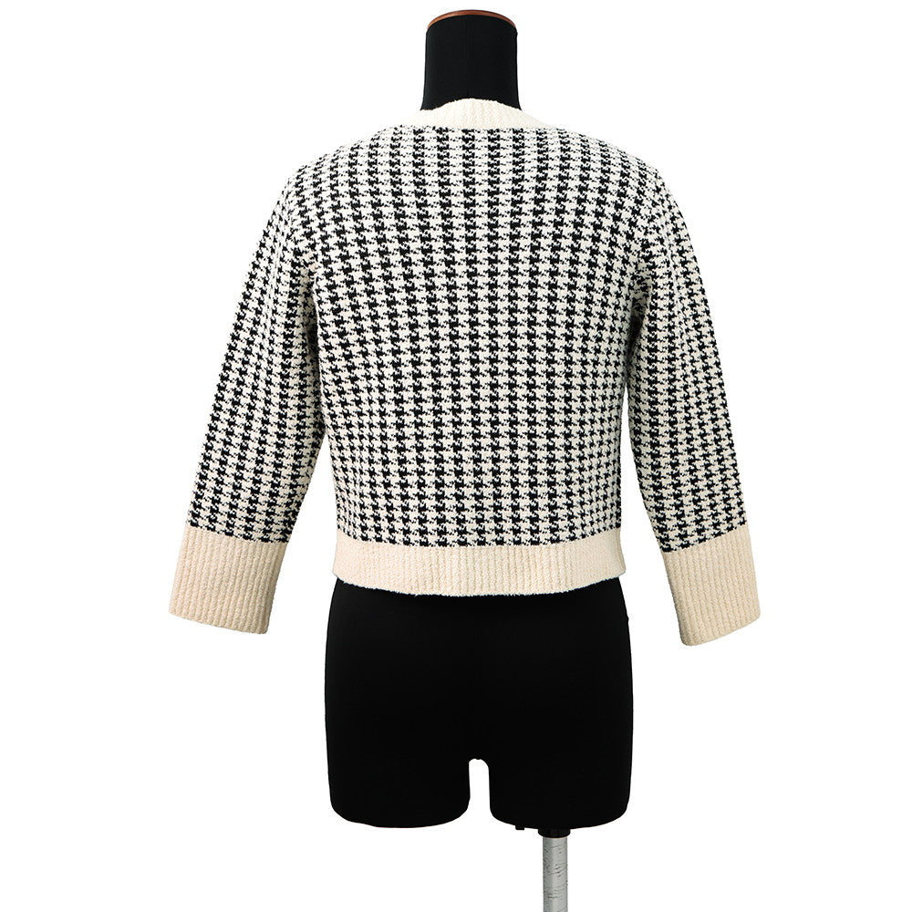Dior Houndstooth Ensemble Size 34 White/Black354W05AM324 Cotton35% Polyester28% Nylon19%