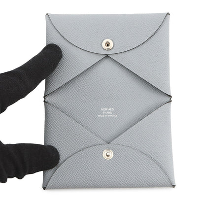 HERMES Calvi Green Pantan Epsom