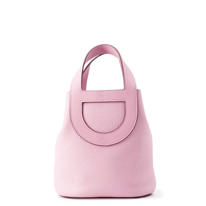HERMES in-the-loop Tote Bag Mauve Sylvestre Taurillon Clemence Swift Leather Size 18