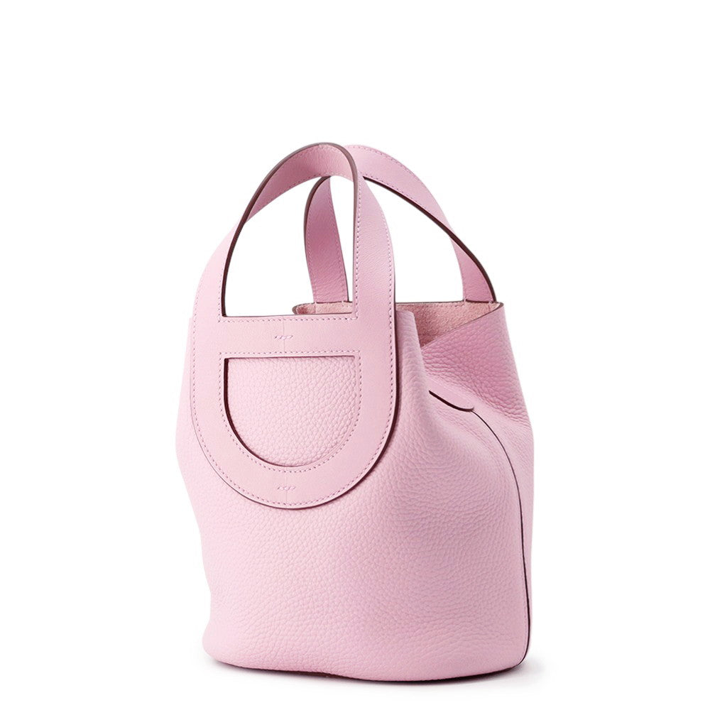 HERMES in-the-loop Tote Bag Mauve Sylvestre Taurillon Clemence Swift Leather Size 18