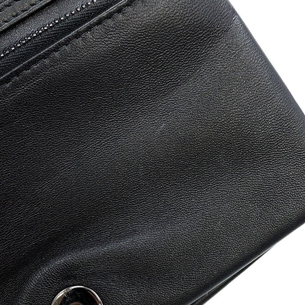 Dior Caro Pouch Macrocannage ChainShoulder Bag BlackS5135BNGX Lambskin