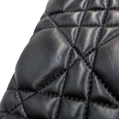 Dior Caro Pouch Macrocannage ChainShoulder Bag BlackS5135BNGX Lambskin