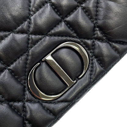 Dior Caro Pouch Macrocannage ChainShoulder Bag BlackS5135BNGX Lambskin