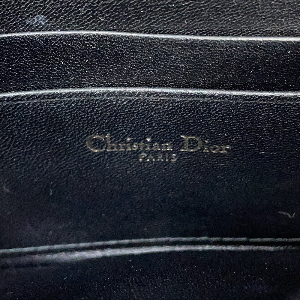 Dior Caro Pouch Macrocannage ChainShoulder Bag BlackS5135BNGX Lambskin