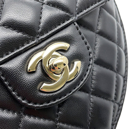 CHANEL Matelasse Heart Shape Bag BlackAS3191 Lambskin Size Large