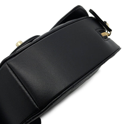CHANEL Matelasse Heart Shape Bag BlackAS3191 Lambskin Size Large