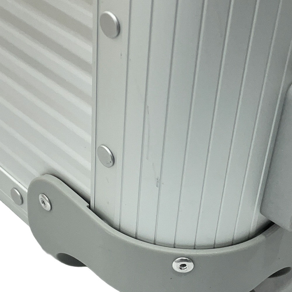 GUCCI Porter Cabin Trolley FRM Suitcase Silver743843 Aluminum GG Supreme
