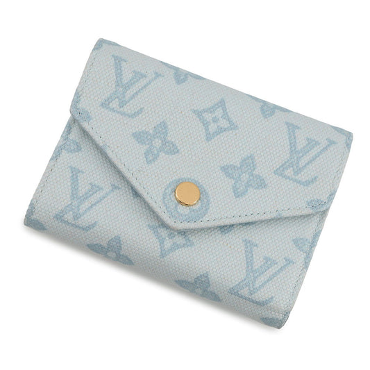LOUIS VUITTON Portefeuille Victorine Blue CourrierM27682 Monogram Origin